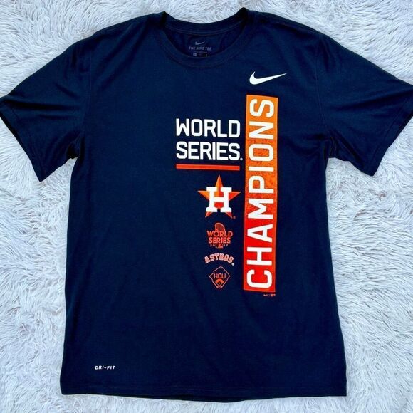 Nike Dri-FIT SZ L Houston Astros 2017 World Series Championship Shirt - Picture 6 of 7